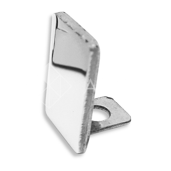 Заглушка торцевая FDPA-601 для опорного профиля 19х15х2, нержавейка/полированный