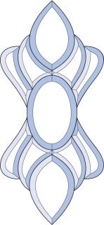 Бевелс AV10 дверной (11 элементов) 210 х 457 мм