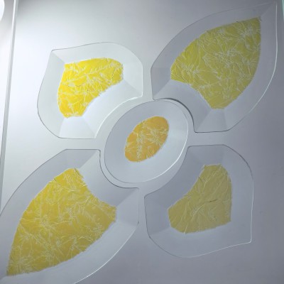 Бевелс AV42 дихроичный (5 элементов) 160 х 260 мм желтый мороз