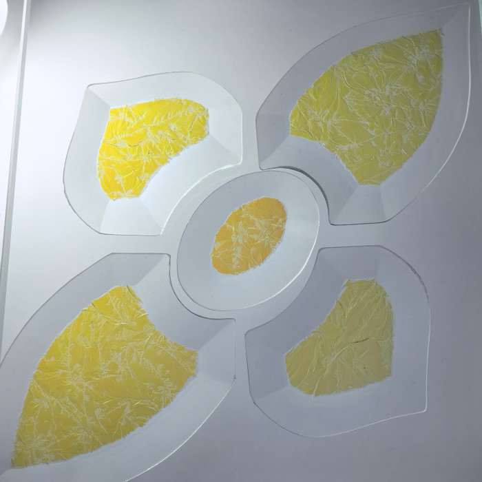 Бевелс AV42 дихроичный (5 элементов) 160 х 260 мм желтый мороз