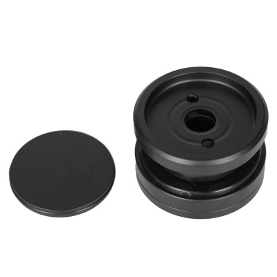 Точечное крепление FKK-30 с крышкой 9-13 мм без зенковки O35 мм регулируемое, для стекла 10-12мм, нержавейка/черный