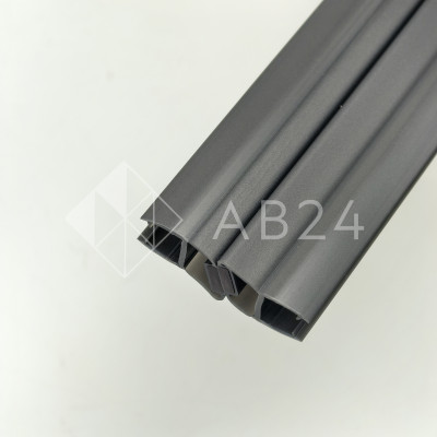 Уплотнитель магнитный ПРЕМИУМ 135°, 180° серый 2.5 м под стекло 8 мм FDPP-511.8