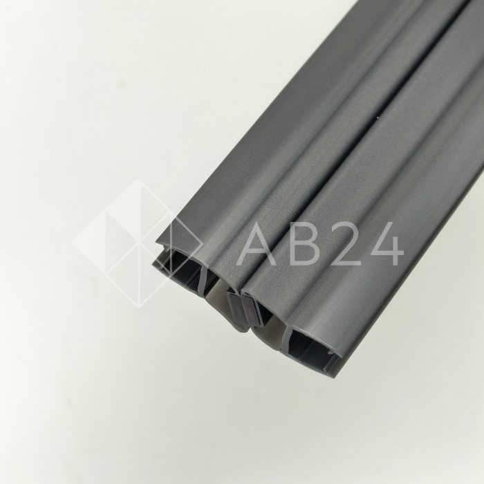 Уплотнитель магнитный ПРЕМИУМ 135°, 180° серый 2.5 м под стекло 8 мм FDPP-511.8