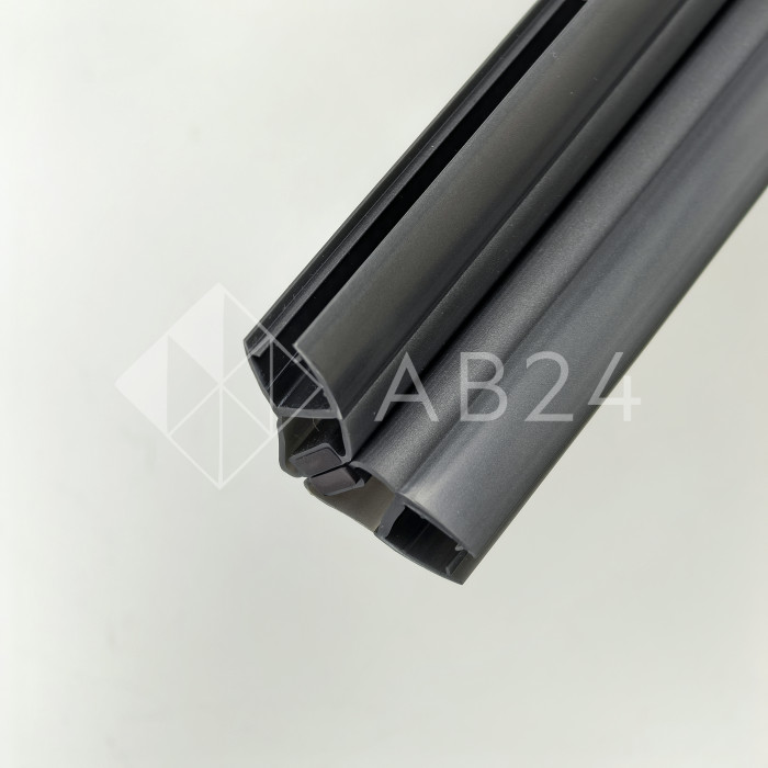 Уплотнитель магнитный ПРЕМИУМ 135°, 180° серый 2.5 м под стекло 8 мм FDPP-511.8