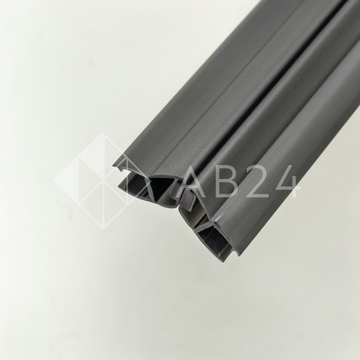 Уплотнитель магнитный ПРЕМИУМ 135°, 180° серый 2.5 м под стекло 8 мм FDPP-511.8