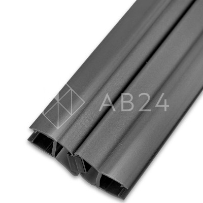 Уплотнитель магнитный ПРЕМИУМ 135°, 180° серый 2.5 м под стекло 8 мм FDPP-511.8