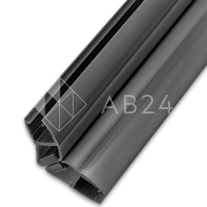 Уплотнитель магнитный ПРЕМИУМ 135°, 180° серый 2.5 м под стекло 8 мм FDPP-511.8