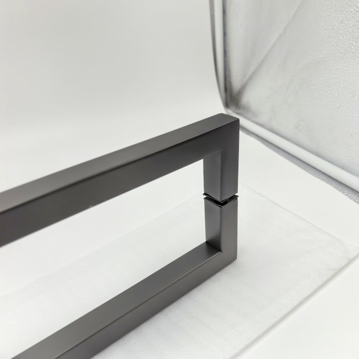 Ручка скоба FDR-707, 19х19х650х1.0 мм, нержавейка/оружейная сталь