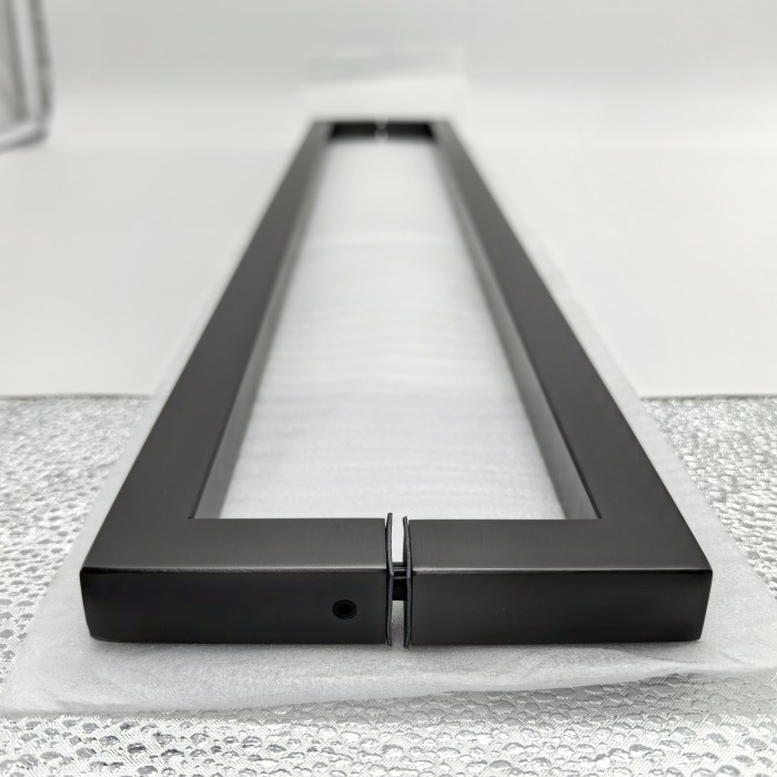 Ручка скоба FDR-707, 19х19х650х1.0 мм, нержавейка/оружейная сталь