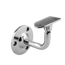 Крепление FOP-50.17 пристенного поручня с ложементом O50.8 мм, регулируемое ,GRIT 320 нержавейка/матовый