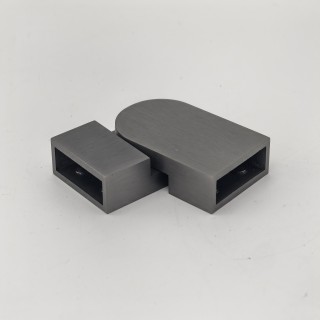 Соединитель FDC-43 трубы 30х10, горизонтальный регулируемый, нержавейка/оружейная сталь