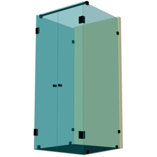 Душевая кабина п-образная DK-402К на коннекторах