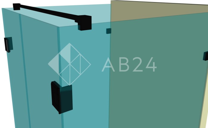 Душевая кабина п-образная DK-402К на коннекторах