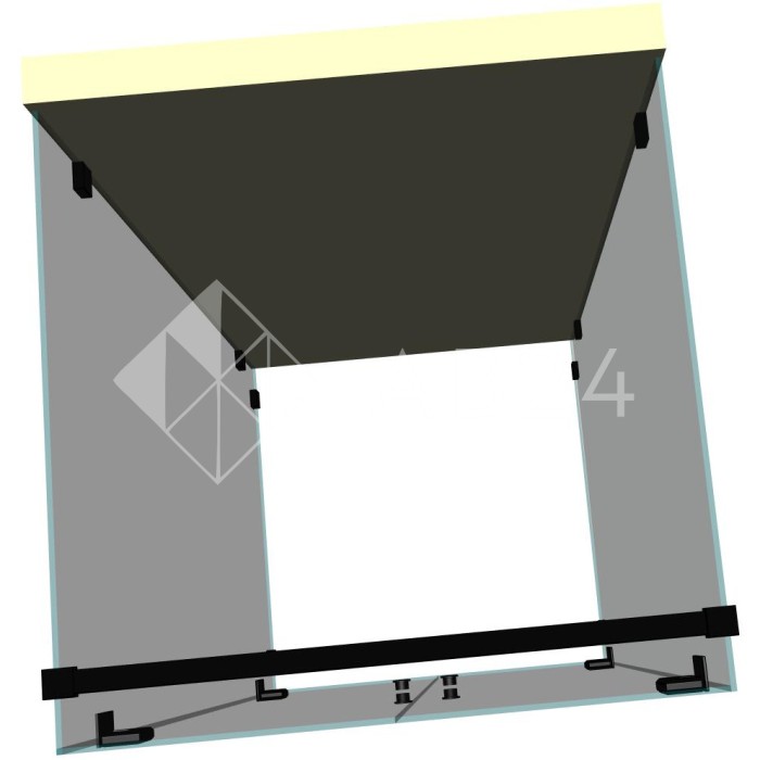 Душевая кабина п-образная DK-402К на коннекторах