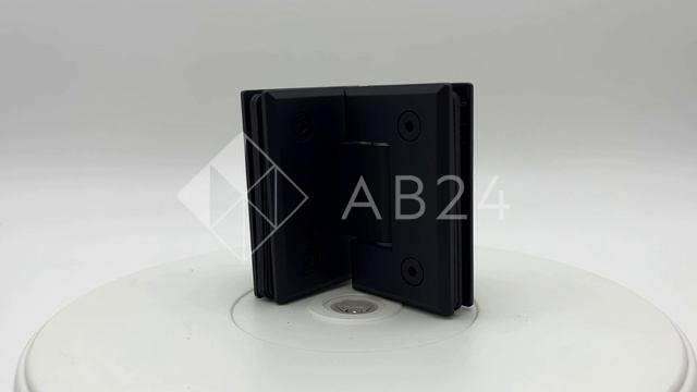 Петля Бета β FDP-23 стекло-стекло 90°, нержавейка/черный