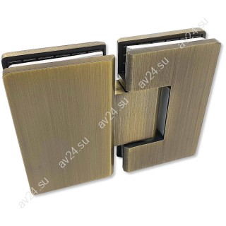 Петля FDP-12-DEF с дефектом Альфа α стекло-стекло 180°, нержавейка/бронза