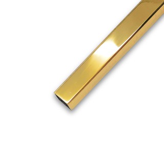 Труба FDT-552, 15х15х1.5 мм 2 м, нержавейка/золото