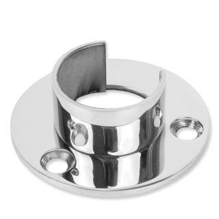 Фланец FOP-223 для поручня круглого Ø42.4 мм с пазом, нержавейка/полированный