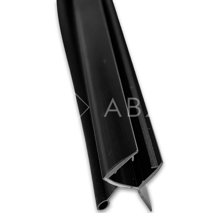 Уплотнитель нижний с каплей ЧЕРНЫЙ 2.2 м FDPP-400.8