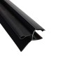 Уплотнитель нижний с каплей ЧЕРНЫЙ 2.2 м FDPP-400.8