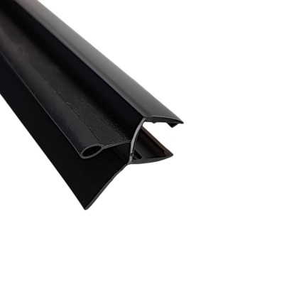 Уплотнитель нижний с каплей ЧЕРНЫЙ 2.2 м FDPP-400.8