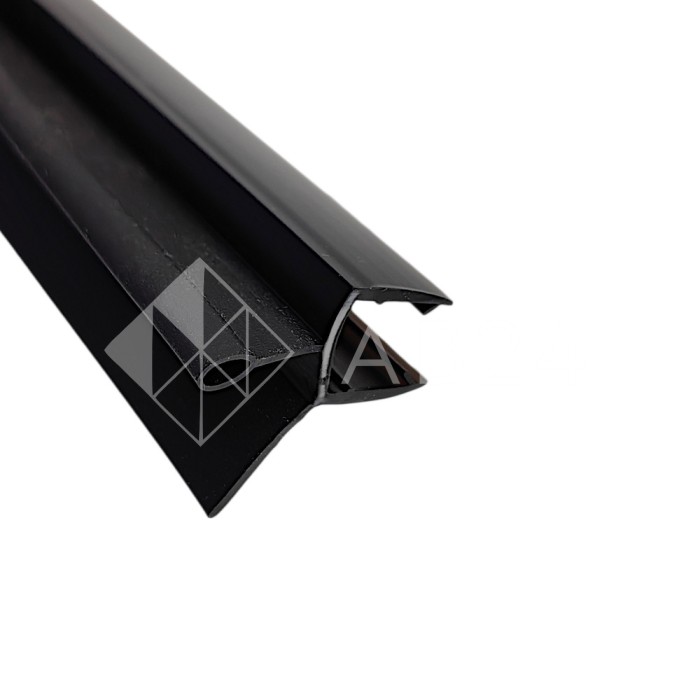 Уплотнитель нижний с каплей ЧЕРНЫЙ 2.2 м FDPP-400.8