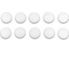 Комплект декоративных заглушек FDA-95 на винты-10шт, ПВХ/белый