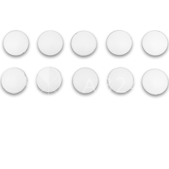 Комплект декоративных заглушек FDA-95 на винты-10шт, ПВХ/белый