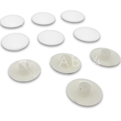 Комплект декоративных заглушек FDA-95 на винты-10шт, ПВХ/белый