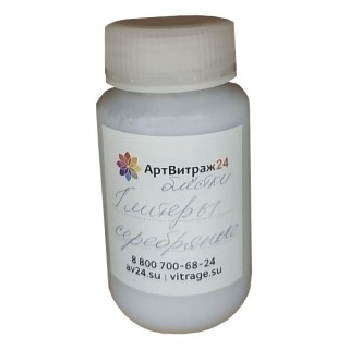 Пигмент CRI эффект Глиттер Серебряный, 125 мл