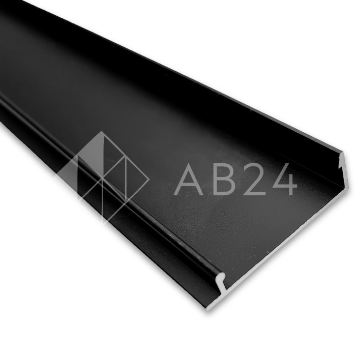 Крышка FKP-442.6 для профиля зажимного FKP-443, длина 6 м, алюминий/черный