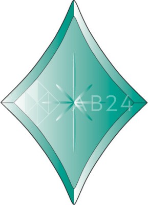 Бевелс AV271 звезда зеленая 136 х 190 мм