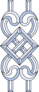 Бевелс AV363 (19 элементов) 191 х 448 мм