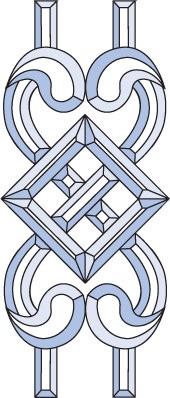 Бевелс AV363 (19 элементов) 191 х 448 мм