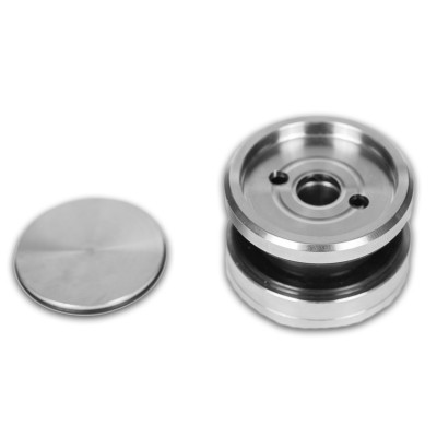 Точечное крепление FKK-30 с крышкой 9-13 мм без зенковки O35 мм регулируемое, для стекла 10-12мм, нержавейка/матовый