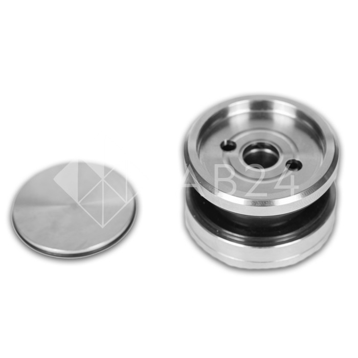 Точечное крепление FKK-30 с крышкой 8-12мм без зенковки O35 мм регулируемое, для стекла 10-12мм, нержавейка/матовый