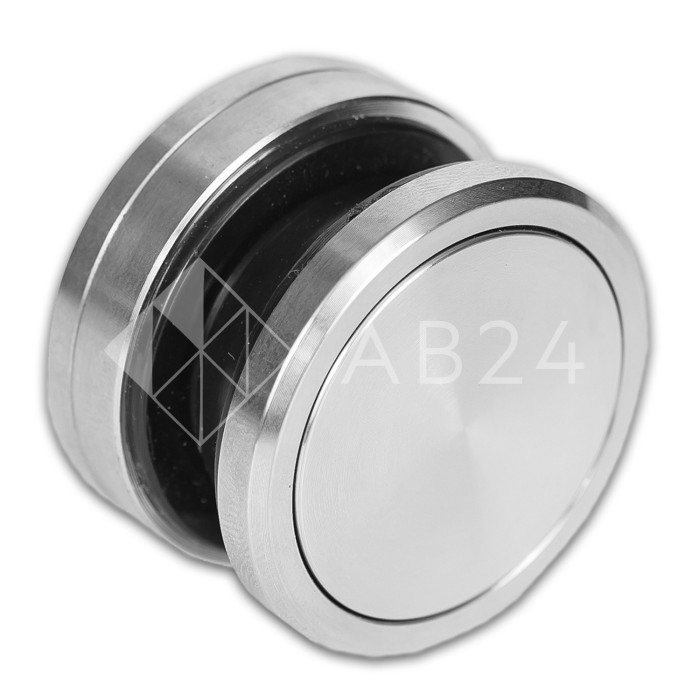 Точечное крепление FKK-30 с крышкой 8-12мм без зенковки O35 мм регулируемое, для стекла 10-12мм, нержавейка/матовый