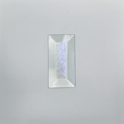 Бевелс AV221 дихроичный прямоугольник 76 х 38 мм желтая шиншилла