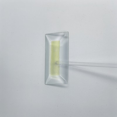 Бевелс AV221 дихроичный прямоугольник 76 х 38 мм желтая шиншилла