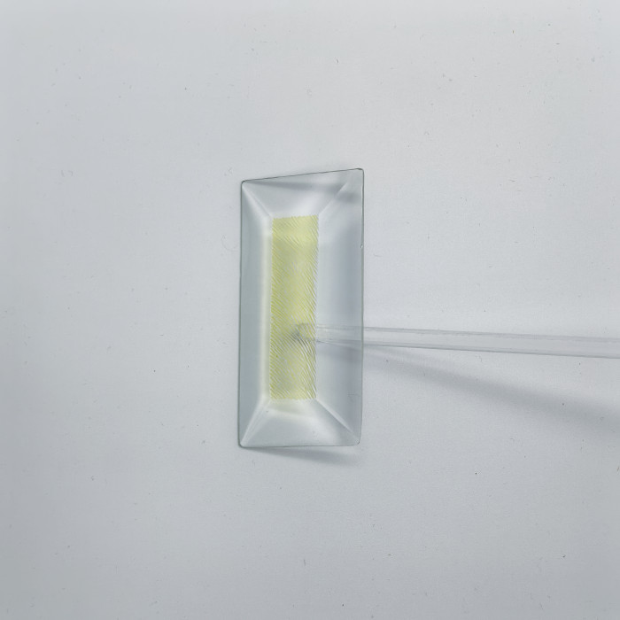 Бевелс AV221 дихроичный прямоугольник 76 х 38 мм желтая шиншилла