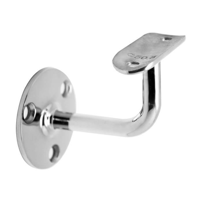 Крепление FOP-50.16 пристенного поручня ложемент O50.8, GRIT600, нержавейка/полированный