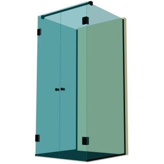 Душевая кабина п-образная DK-402P в опорном профиле