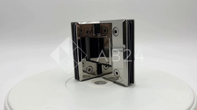 Петля Бета β FDP-23 стекло-стекло 90°, нержавейка/полированный