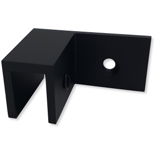 Коннектор верхний FDK-50L стена-стекло Орион 90° левый, латунь/черный