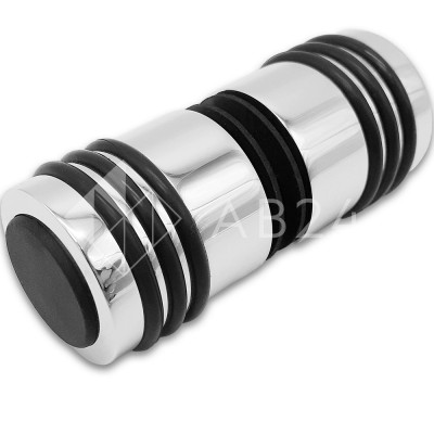 Ручка кноб Йота FDR-143 с двумя резиновыми торцами, латунь/хром