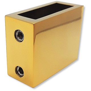 Крепление FDC-30 трубы 30х10 к стене, нержавейка/золото