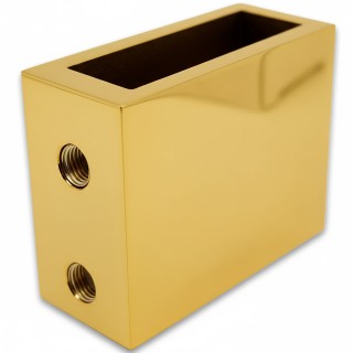 Крепление FDC-30 трубы 30х10 к стене, нержавейка/золото