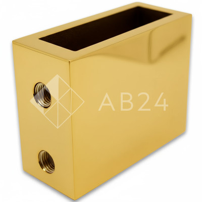 Крепление FDC-30 трубы 30х10 к стене, нержавейка/золото