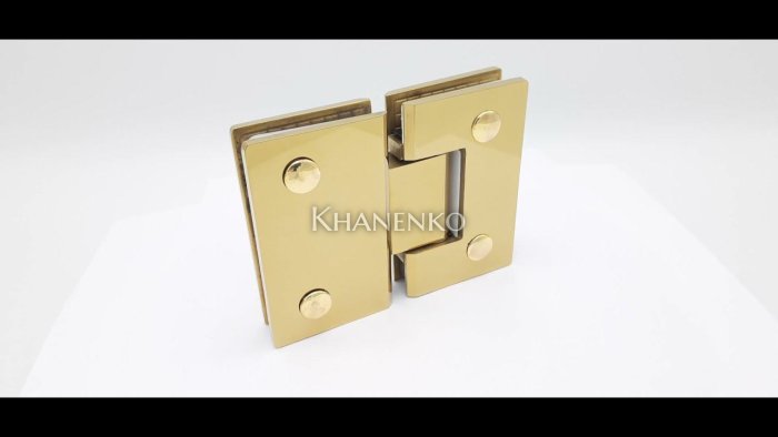 Петля FDP-12-DEF  с дефектом Альфа α стекло-стекло 180°, нержавейка/золото