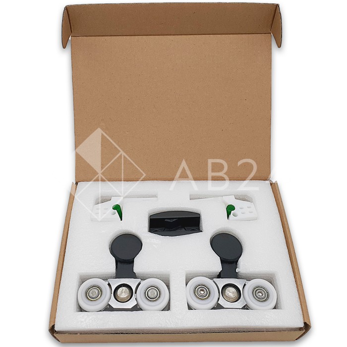 Раздвижная система Ретра FDS-11.1 для стеклянных дверей, нержавейка/черный